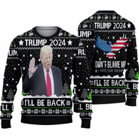 Trump 2024 Christmas Sweater, Trump 2024 I Will Back