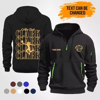 Caitlin Clark Indiana Fever 2d Printed Quarter Zip Hoodie