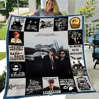 Blues Brothers Fleece Blanket, Blues Brothers 80s Funny Film Vintage Blanket