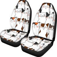 Purrfectly Adorable Cute Cat Car Seat Covers