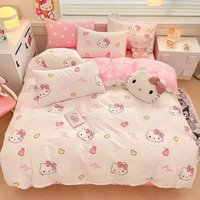 Cartoon Hello Kittys Bedding Sets, Cute Kitty Bedding Set