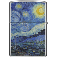 Starry Night Lighter Cover Van Gogh Zippo Pocket Lighters Cover, Gifts For Him, Bff Gift