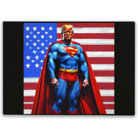 Superman Donald Trump Jigsaw Puzzle, Superhero Jigsaw Puzzle