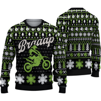 Braaap Moto Ugly Christmas Sweater, Moto Christmas Sweater