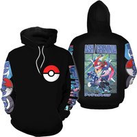 Greninja Full Over Print 3d Hoodie | Pocket Monster Greninja