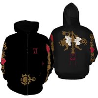 Unisex League Of Legends Arcane Vi Pullover Hoodie With Zipper Closure,birthday Gifts