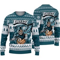 Philadelphias Eagles Mascott Football Christmas Ugly Sweater Sweatshirt