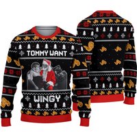 Saturday Night Live Ugly Christmas Sweater, Tommy Want Wingy Xmas