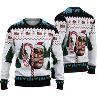 Sloth Christmas Sweaters For Women - Funny Ugly Christmas Sweater