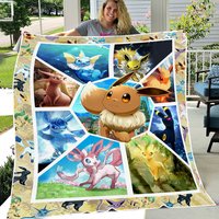 Pkm Eevee Fleece Blanket