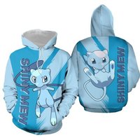 Mew 3d Hoodie Shiny Mew Japanese Anime Hoodie Shirt Gift
