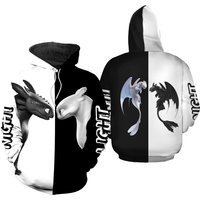 Night Fury And Light Fury Couple Hoodie, Matching Hoodies