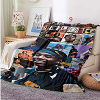 Hip Hop Rapper Blanket Rod Wave Flannel Blanket