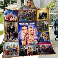 The Big Bang Theory Fleece Blanket, Bazinga Sheldon Xmas Blanket, Sheldon