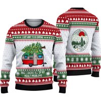 Camping Christmas Ugly Sweater - Perfect For The Holidays