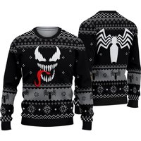 Christmas Venom Ugly Sweater - Spooky Yet Cheerful Holiday Style