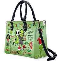 Funny Character Christmas Leather Handbag