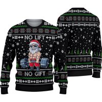 No Lift No Gift Ugly Christmas Sweater, Gymer Ugly Christmas Sweater