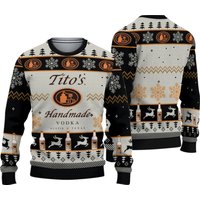 Titos Vodka Christmas Ugly Sweater, Vodka Xmas Sweater, Ugly Sweater Shirt