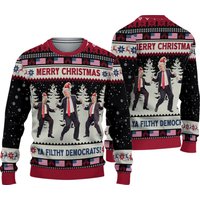 Trump Merry Christmas Ya Filthy Democrats Ugly Sweater