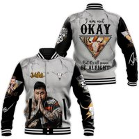 Jelly Roll Christmas Baseball Jacket, I'm Not Ok Jacket Men, Beautifully Broken Tour Shirt