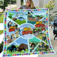 Wild Kratts Fleece Blanket | Kratt Brothers Blanket | Wild Kratts Cartoon