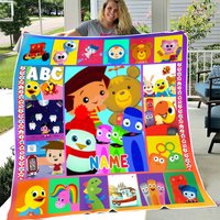 Personalized Baby First Tv Fleece Blanket, Bby First Tv Blanket