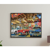 Vintage Car Shop Canvas Paint By Numbers