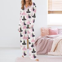 Wicked Change For Good Glitter Pajamas, Defy Gravity Broomstick Magic Wand Pajamas Set