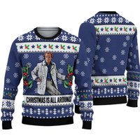Billy Mack Christmas Is All Around Love Actually Christmas Ugly Sweater