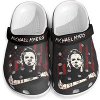 Halloween Michael Myers Clogs, Michael Myers Sandals, Horror Movie Shoes, Spooky Season Vibes Trick Or Treat