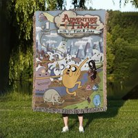 Cartoon Show Hand Woven Blanket | Comic Tapestry Throw | Poison