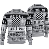 Christmas Chess Board Games Ugly Christmas Sweater