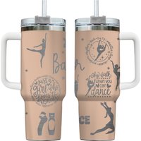 40oz Dance Dancer Engraved Personalized Tumbler