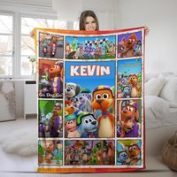 Customized Go Dog Go Blanket With Name