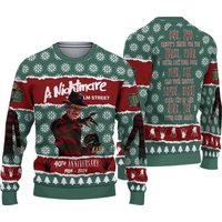 Freddy Krueger Ugly Christmas Sweater, Nightmare On Elm Street Sweater