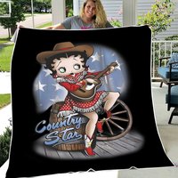 Betty Funny Boop Gifts Classic T-shirt Throw Blanket
