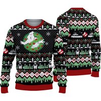 Ghostbusters Ugly Christmas Sweater, Stay Puft Marshmallow Man Ugly Sweater
