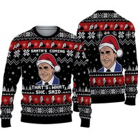 The Office Movie Ugly Sweater, The Office Santa Christmas Sweater