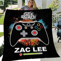 Gaming Get Ready Personalized Blanket