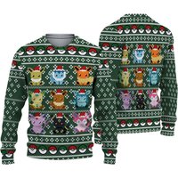 Eevee Evolutions Anime Christmas Sweater