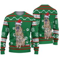 German Shepherd Green Ugly Christmas 3d Sweater