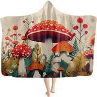 Mushroom Hooded Blanket