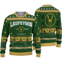 Loki Laufeyson Hero Ugly Christmas Sweater, Loki Superhero Movie Xmas