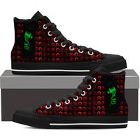 Marilyn Manson High Top Canvas Shoes - Gothic Edgy Rocker Footwear