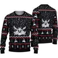 Ghibli Forest Spirit Ugly Christmas Sweater