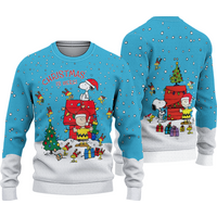 Charlie Brown Christmas 3d Sweatshirt, Snoopy Christmas Sweatshirt