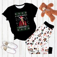 Cardi B Shmoney Pajamas Set, Cardi B Personalized Family Pajamas,cardi B Family Christmas Pajamas Set.