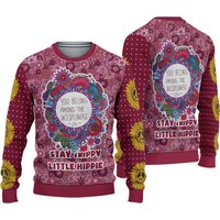 Stay Trippy Little Hippie Ugly Christmas Sweater, Ugly Christmas Sweater