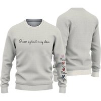 I Wear My Heart On My Sleeve Crewneck Or Hoodie, Custom Mama Sweatshirt With Children Name On Sleeve